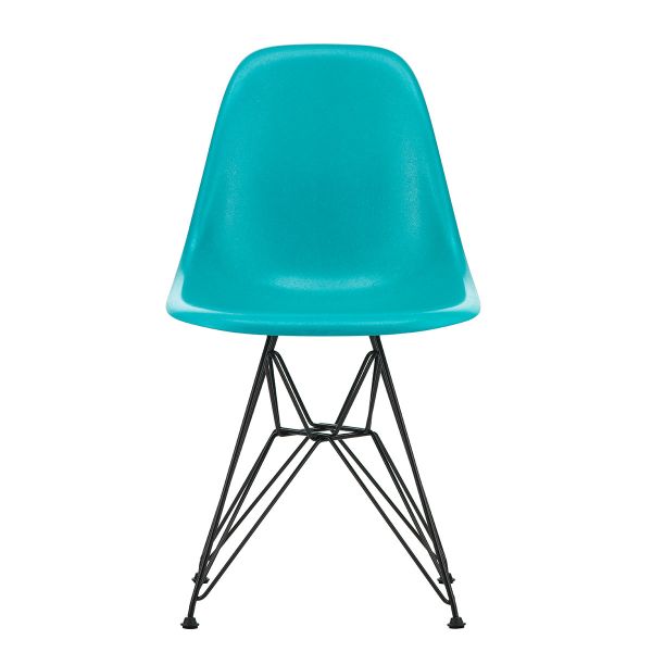 Eames Shell Chair- Eames Fiberglass Side Chair Turquoise limited edition